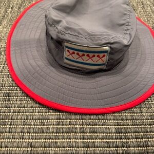 The Game Booney Gray and Red Men's Bucket Hat